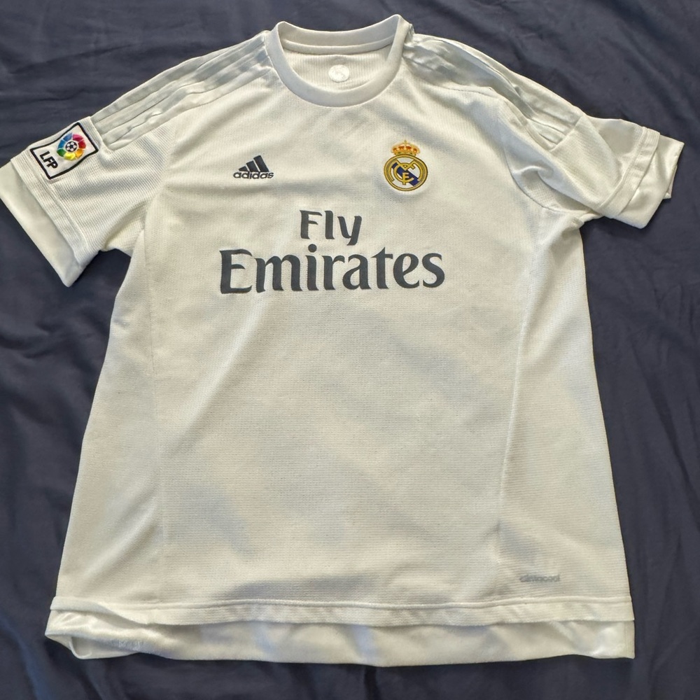 Adidas Real Madrid La Liga White Soccer Jersey